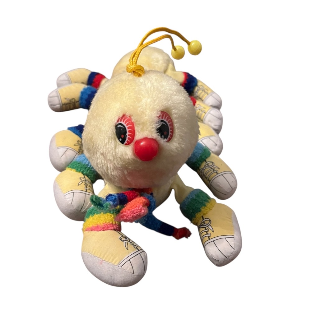 Vintage 1984 Commonwealth Lots-a-Lots-a-Leggggggs Caterpillar Plush Yellow 80s